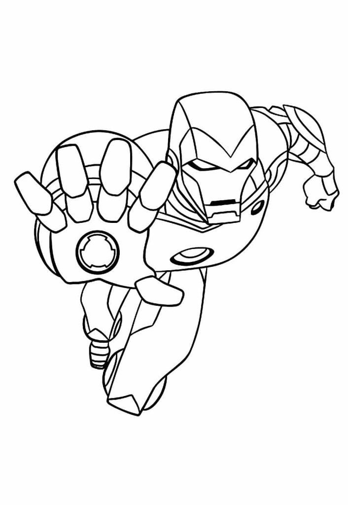 Desenho de Homem de Ferro (Iron Man) para imprimir