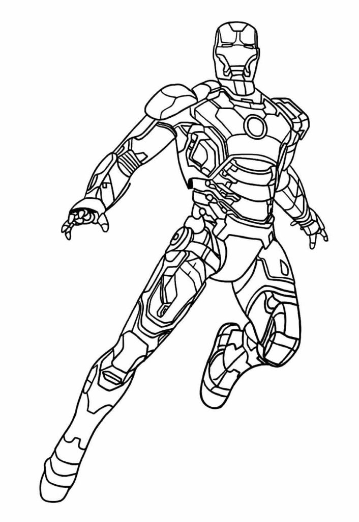 Desenho de Homem de Ferro (Iron Man) para imprimir