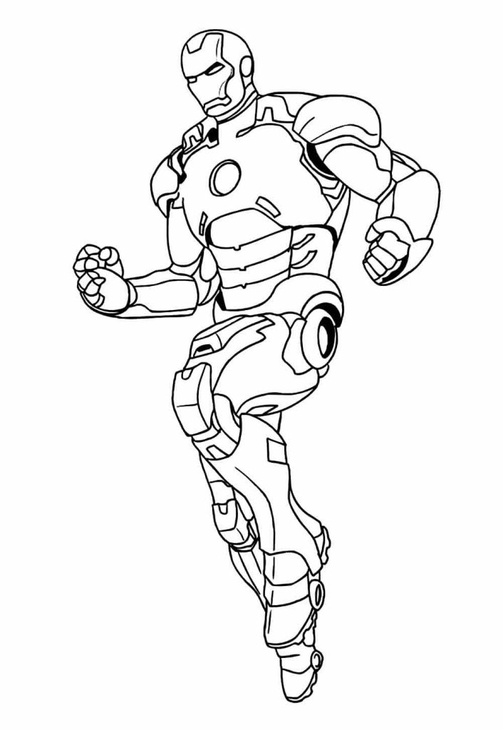 Desenho de Homem de Ferro (Iron Man) para imprimir