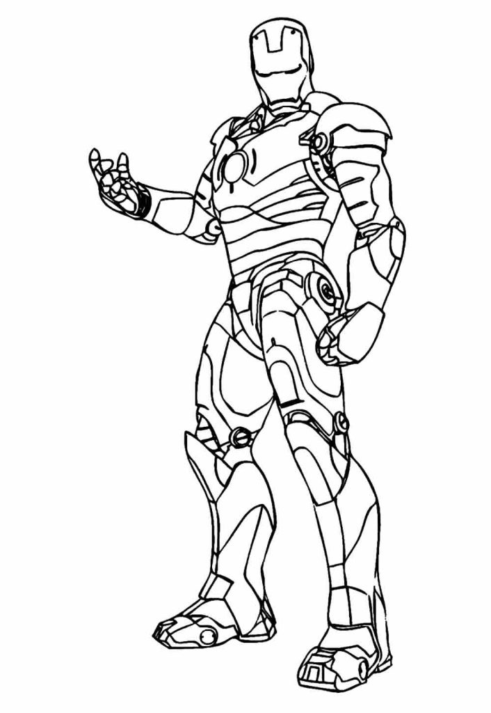 Desenho de Homem de Ferro (Iron Man) para imprimir