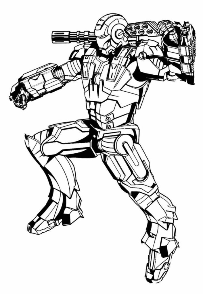 Desenho de Homem de Ferro (Iron Man) para imprimir