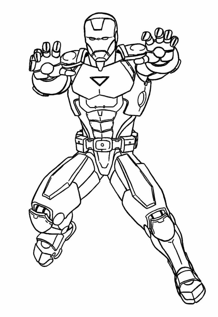 Desenho de Homem de Ferro (Iron Man) para imprimir
