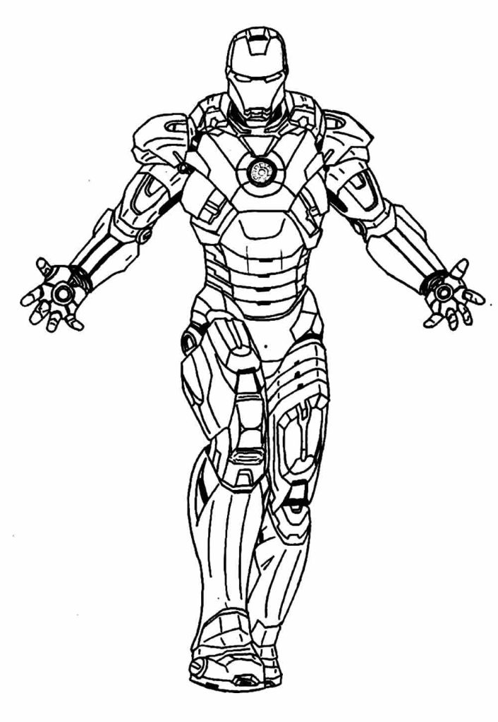 Desenho de Homem de Ferro (Iron Man) para imprimir
