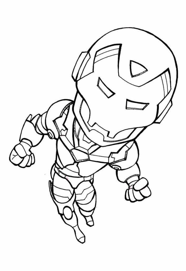 Desenho de Homem de Ferro (Iron Man) para imprimir