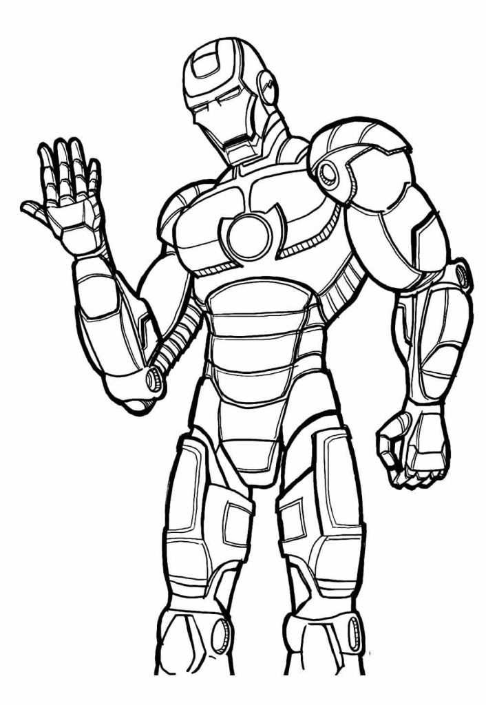 Desenho de Homem de Ferro (Iron Man) para imprimir