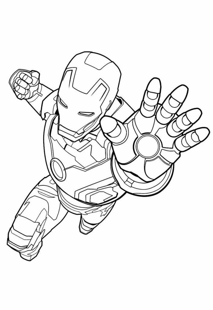 Desenho de Homem de Ferro (Iron Man) para imprimir