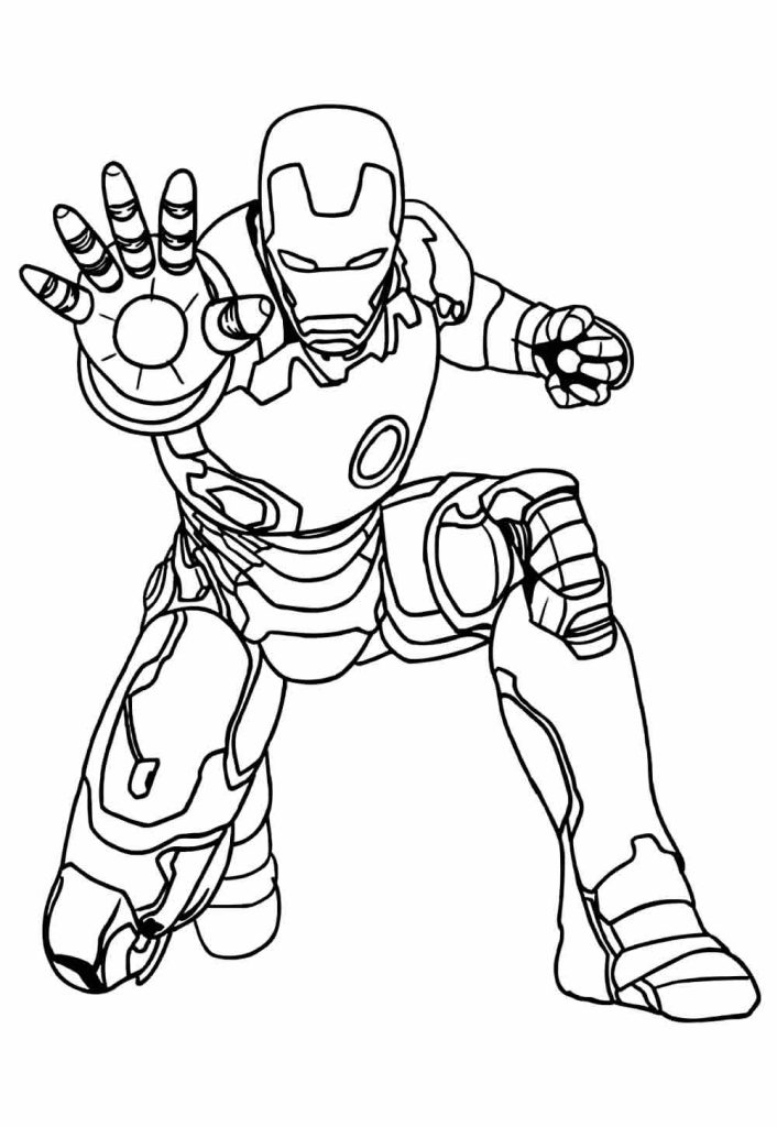 Desenho de Homem de Ferro (Iron Man) para imprimir