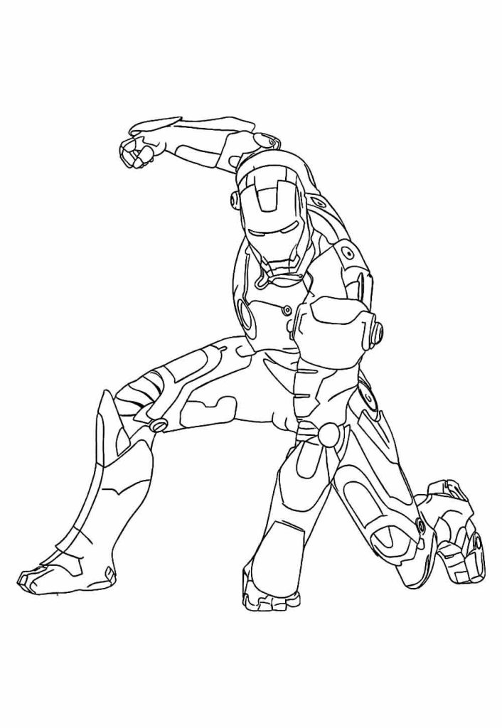 Desenho de Homem de Ferro (Iron Man) para imprimir