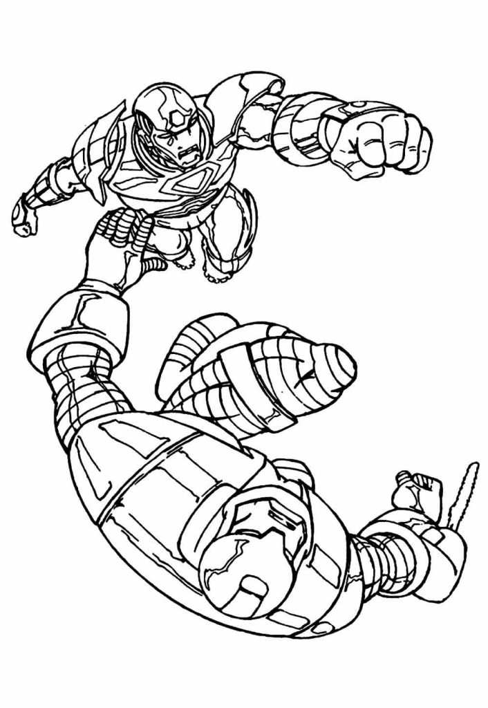 Desenho de Homem de Ferro (Iron Man) para imprimir