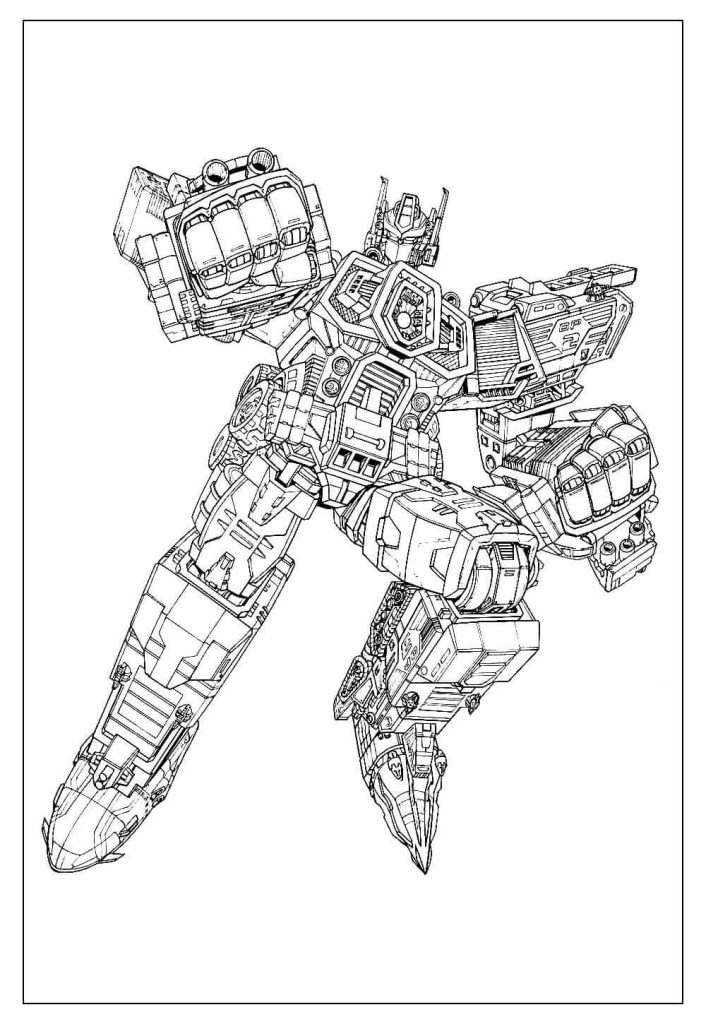Desenho de Optimus Prime (Transformers) para imprimir