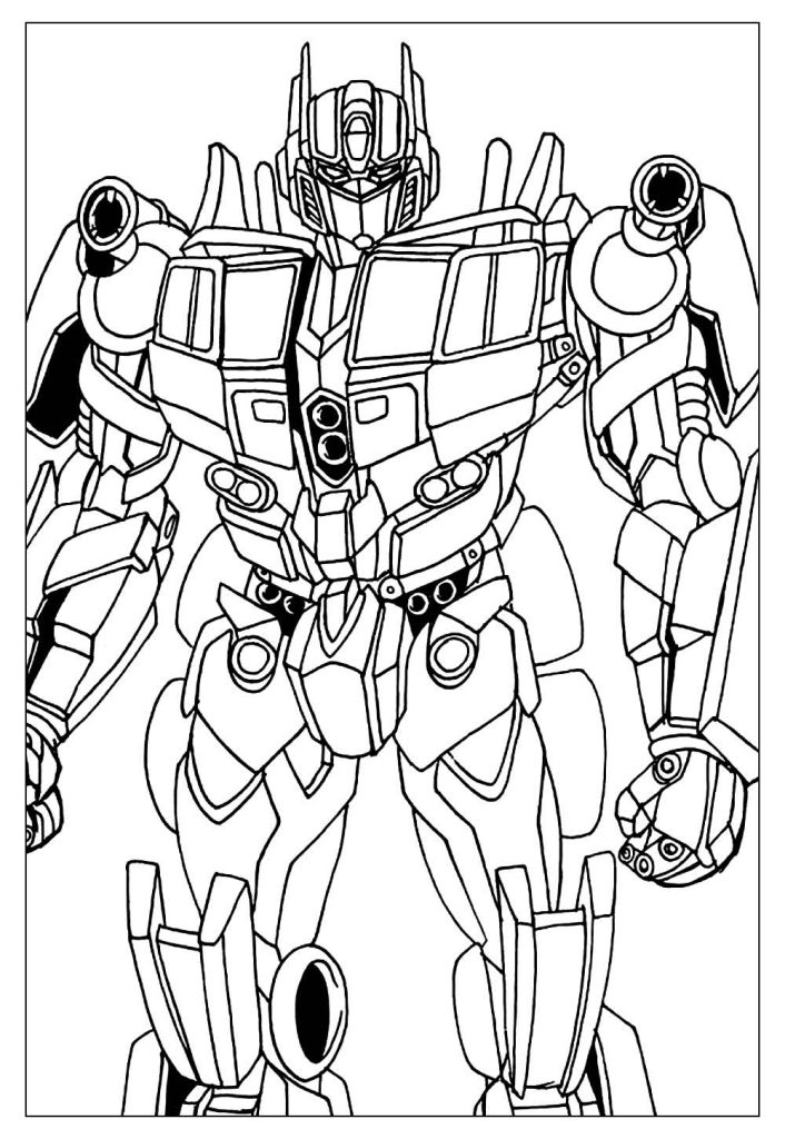 Desenho de Optimus Prime (Transformers) para imprimir
