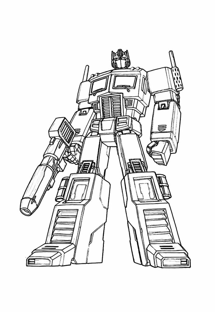 Desenho de Optimus Prime (Transformers) para imprimir