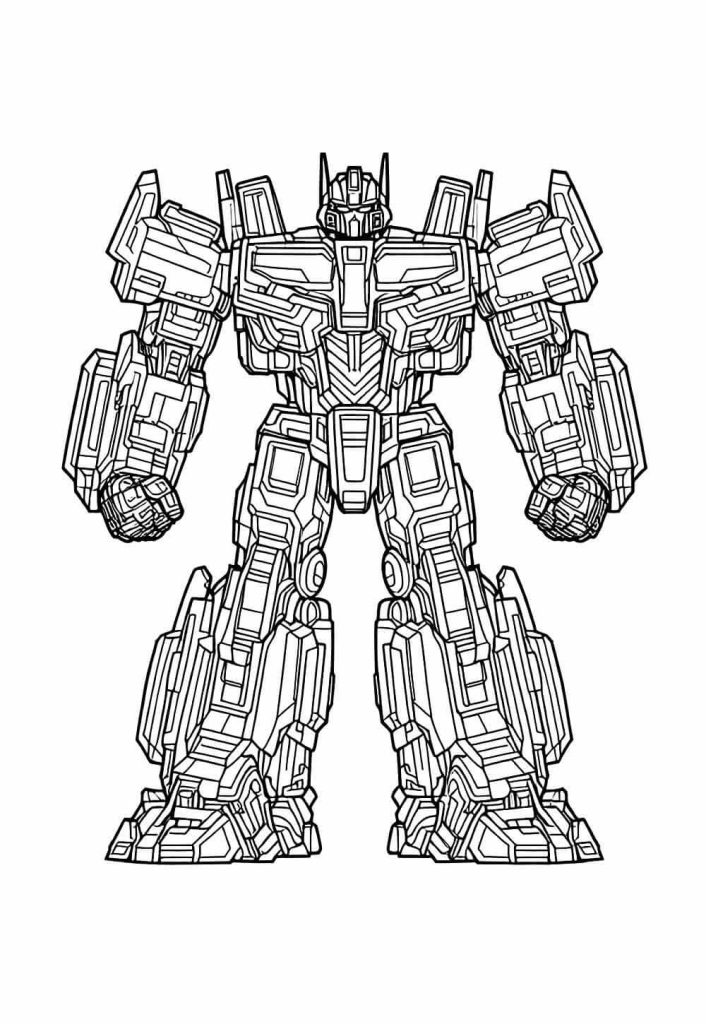 Desenho de Optimus Prime (Transformers) para imprimir
