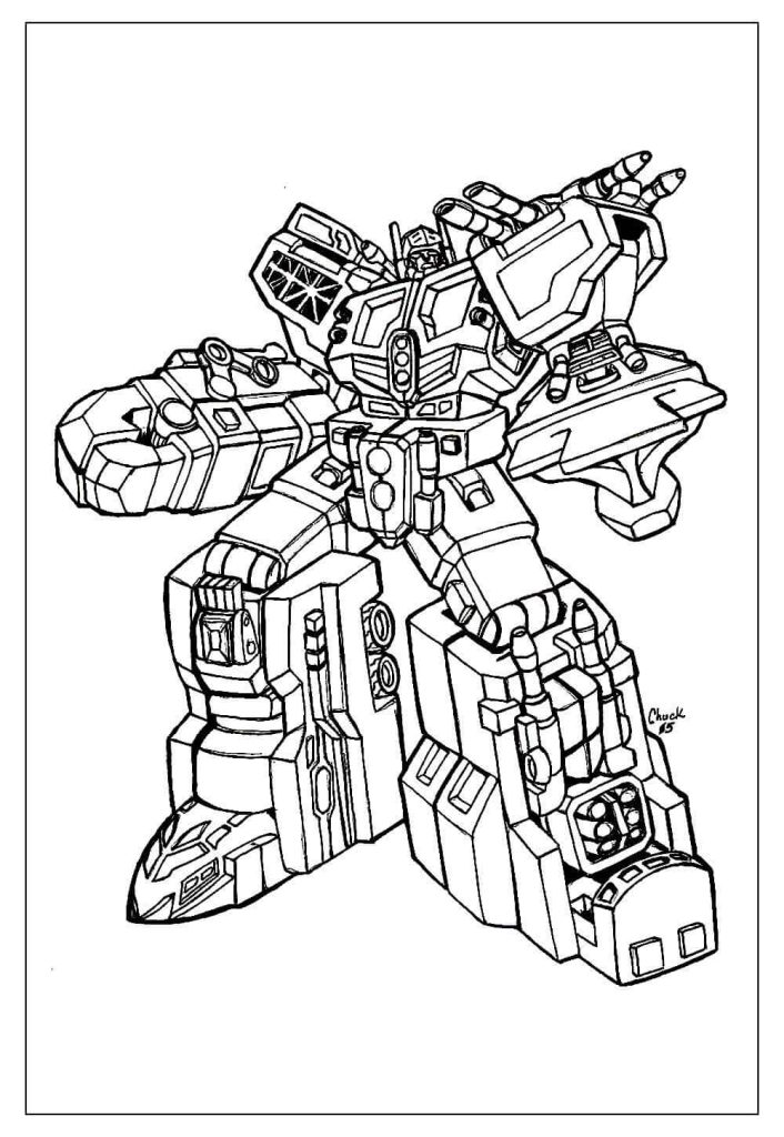 Desenho de Optimus Prime (Transformers) para imprimir