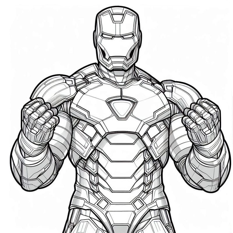 Desenho de Homem de Ferro (Iron Man) para imprimir