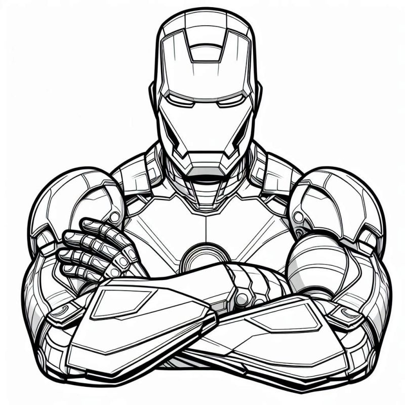 Desenho de Homem de Ferro (Iron Man) para imprimir