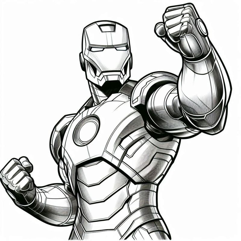 Desenho de Homem de Ferro (Iron Man) para imprimir