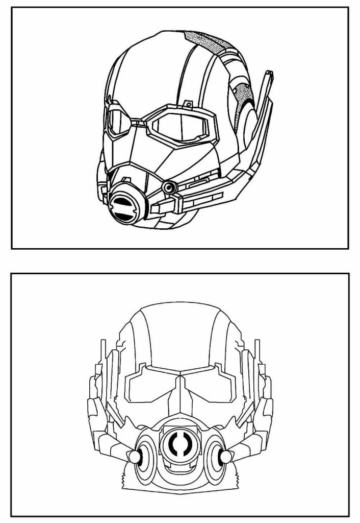 Desenho de Homem-Formiga (Ant-Man) para imprimir