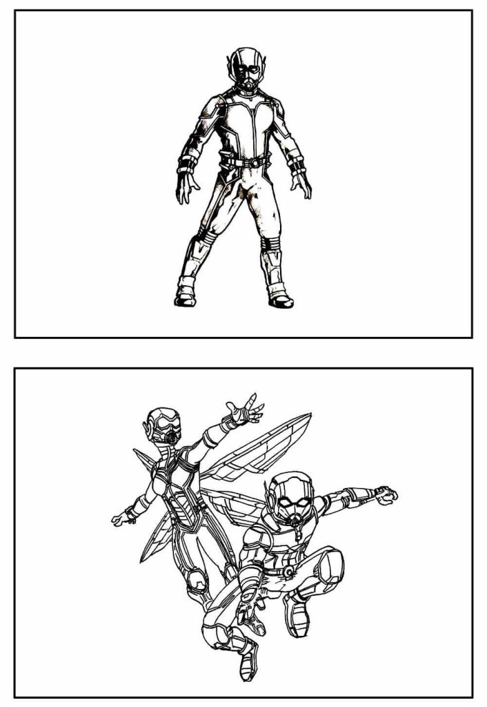 Desenho de Homem-Formiga (Ant-Man) para imprimir