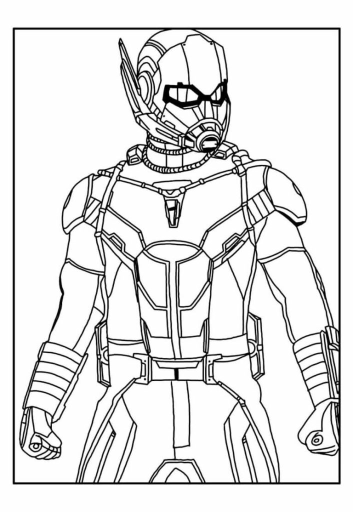 Desenho de Homem-Formiga (Ant-Man) para imprimir