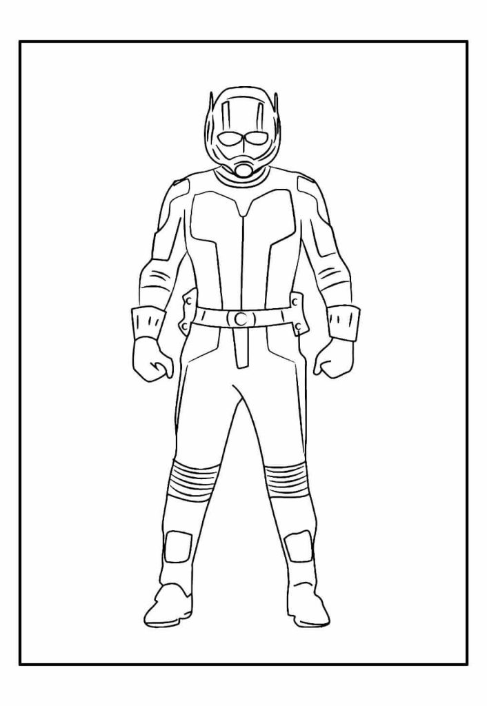 Desenho de Homem-Formiga (Ant-Man) para imprimir