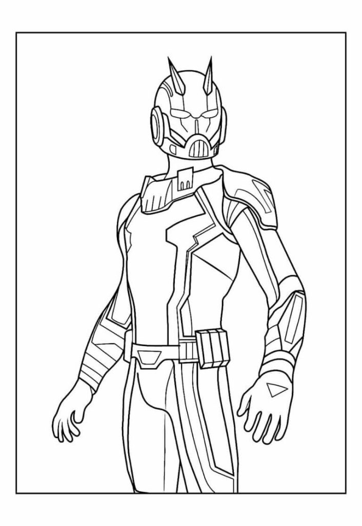 Desenho de Homem-Formiga (Ant-Man) para imprimir