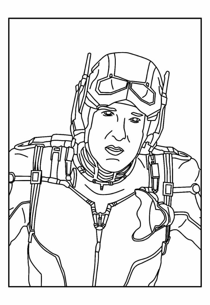 Desenho de Homem-Formiga (Ant-Man) para imprimir