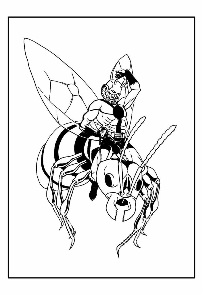 Desenho de Homem-Formiga (Ant-Man) para imprimir