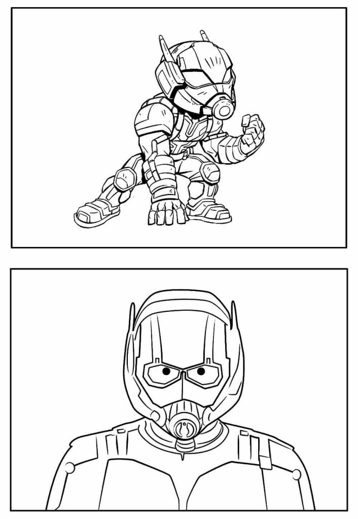Desenho de Homem-Formiga (Ant-Man) para imprimir