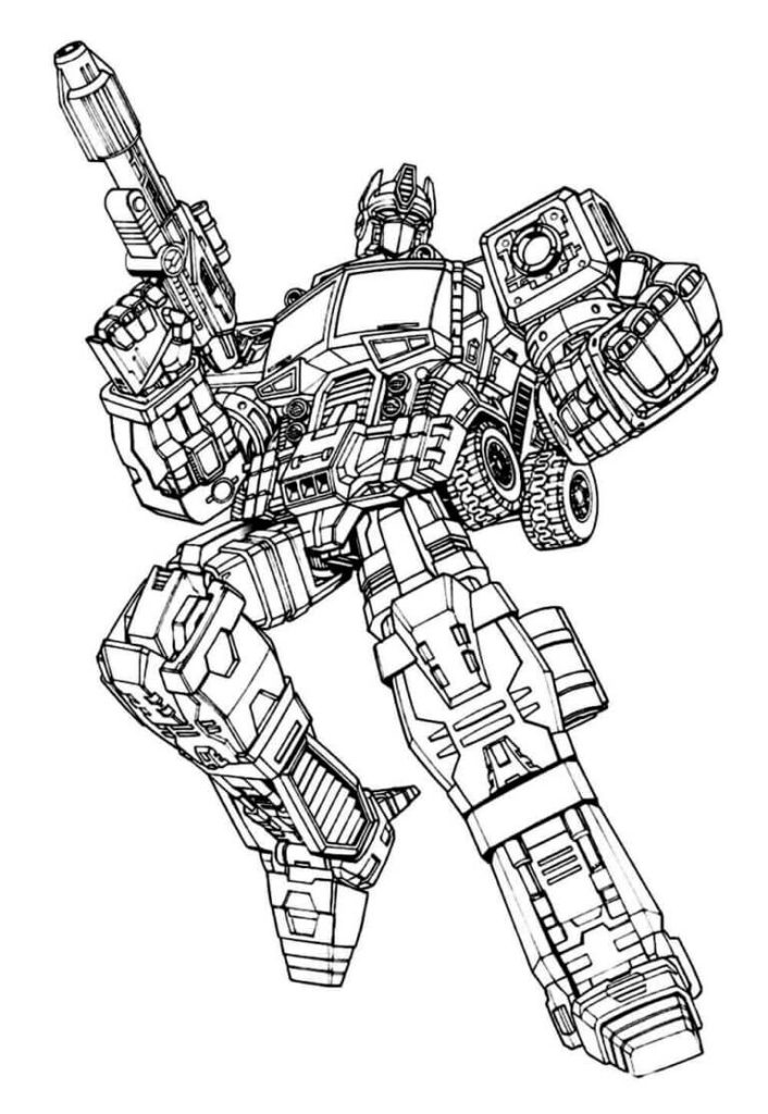 Desenho de Optimus Prime (Transformers) para imprimir