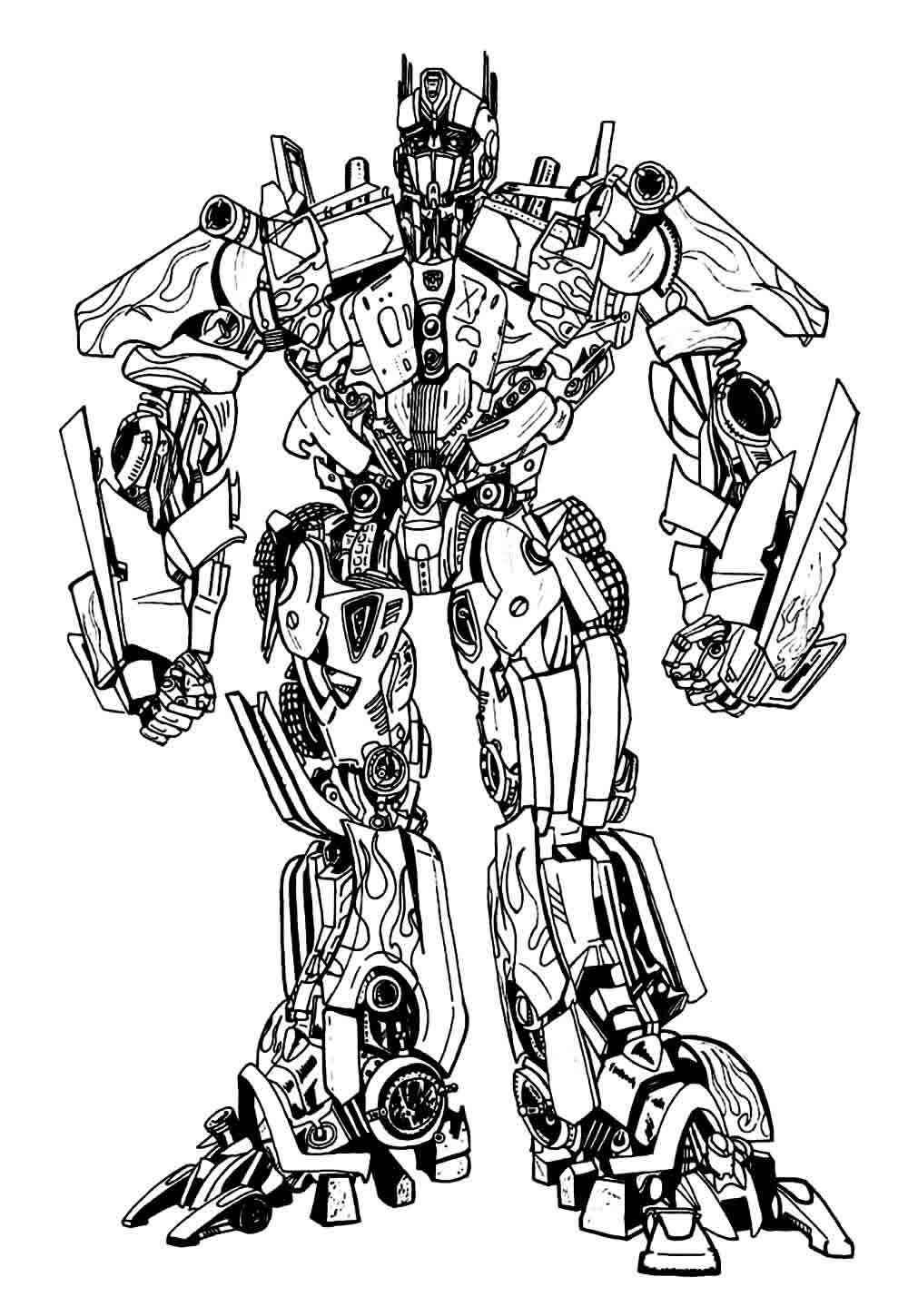 Desenho de Transformers para imprimir