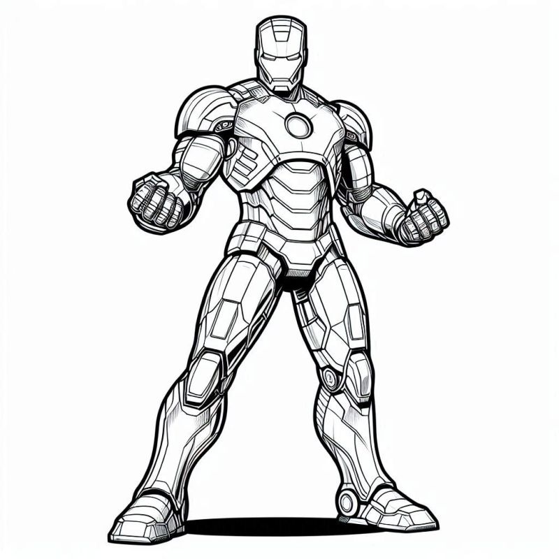 Desenho de Homem de Ferro (Iron Man) para imprimir