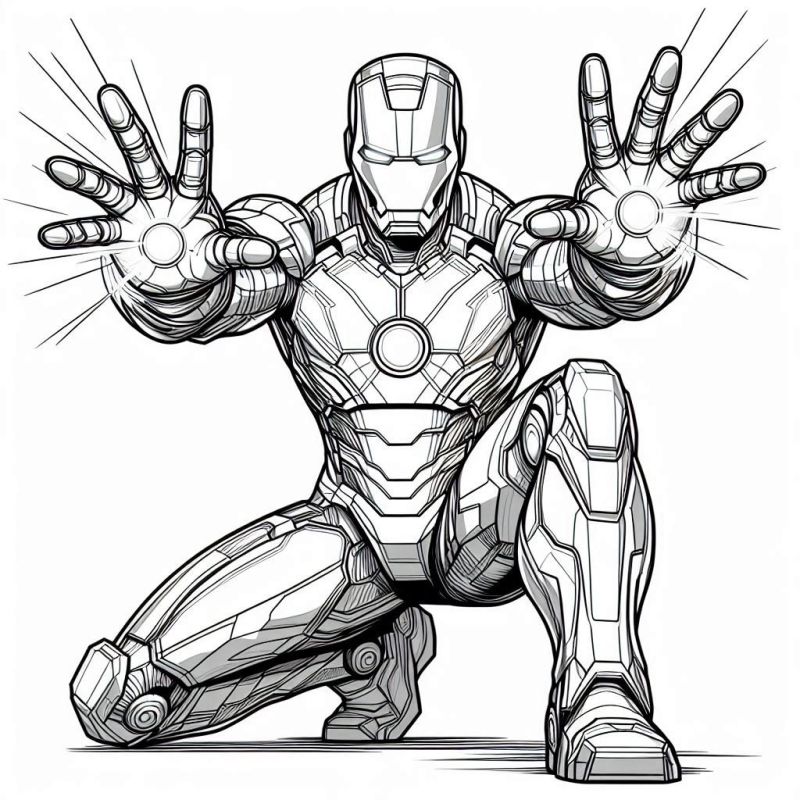 Desenho de Homem de Ferro (Iron Man) para imprimir