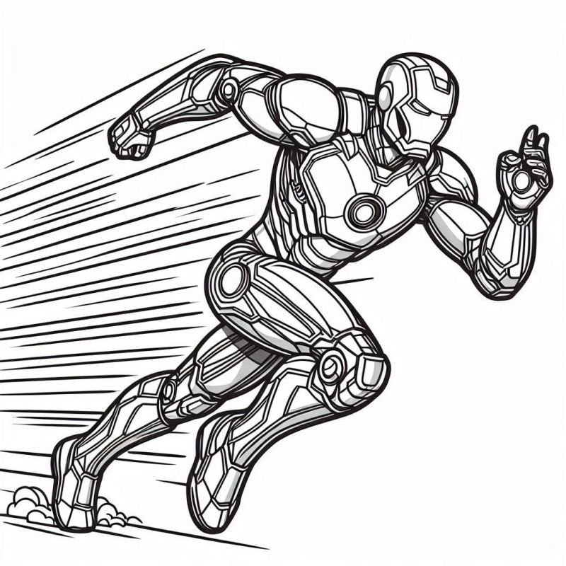 Desenho de Homem de Ferro (Iron Man) para imprimir