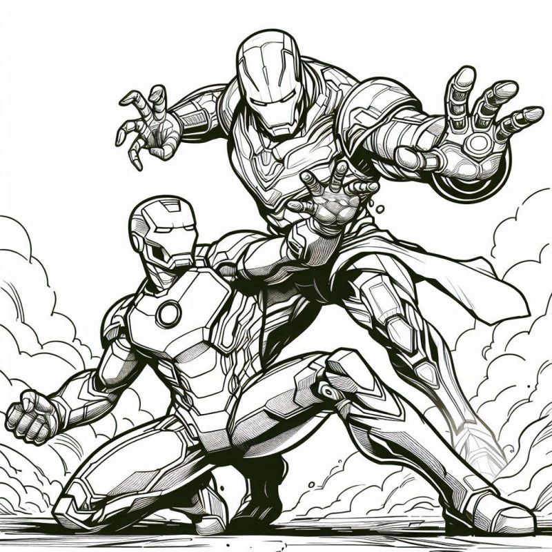 Desenho de Homem de Ferro (Iron Man) para imprimir