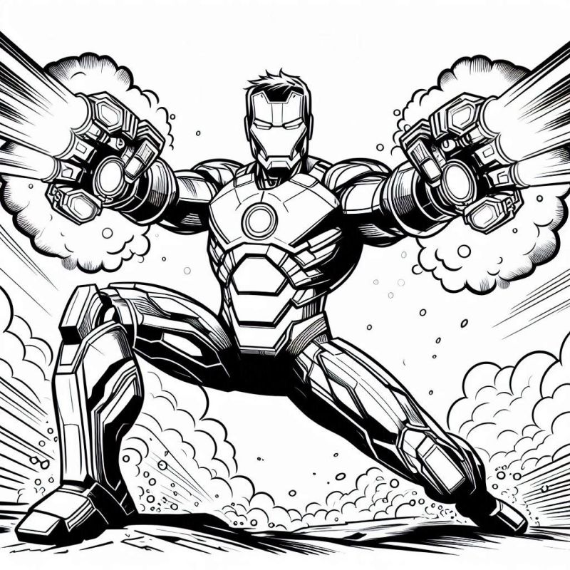 Desenho de Homem de Ferro (Iron Man) para imprimir