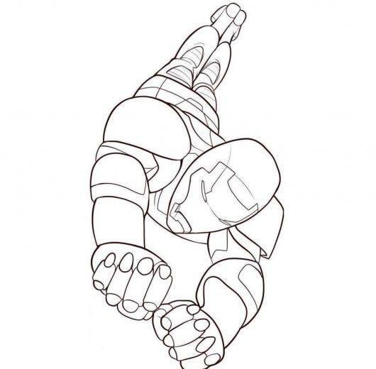 Desenho de Homem de Ferro (Iron Man) para imprimir