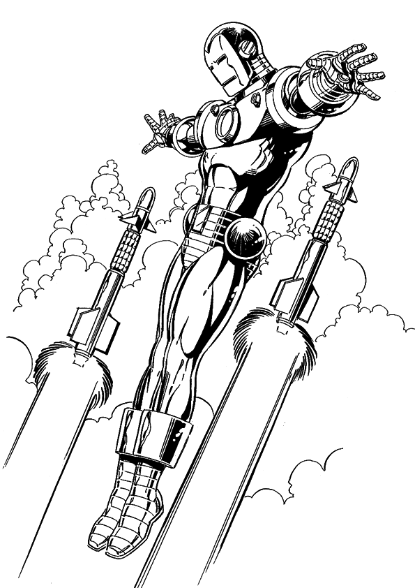 Desenho de Homem de Ferro (Iron Man) para imprimir