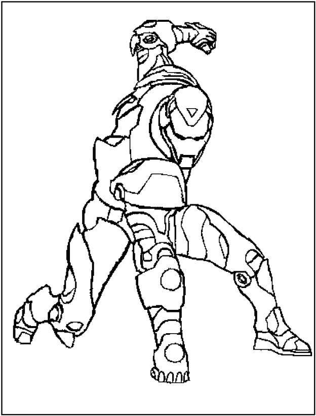 Desenho de Homem de Ferro (Iron Man) para imprimir