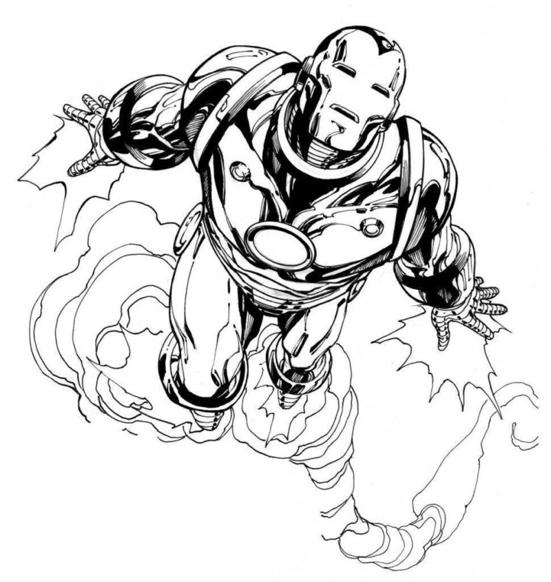 Desenho de Homem de Ferro (Iron Man) para imprimir