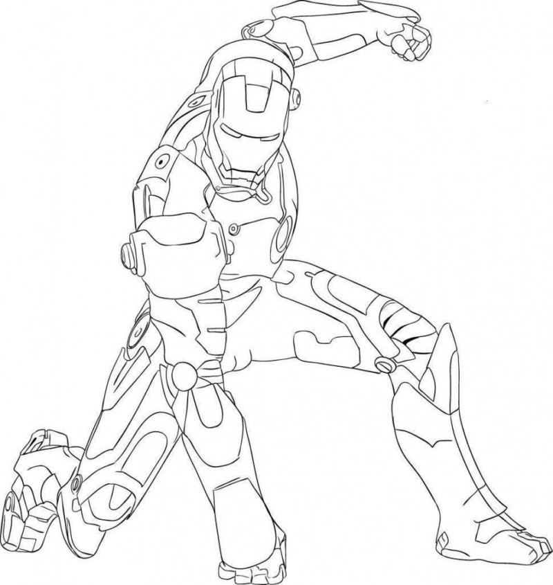 Desenho de Homem de Ferro (Iron Man) para imprimir