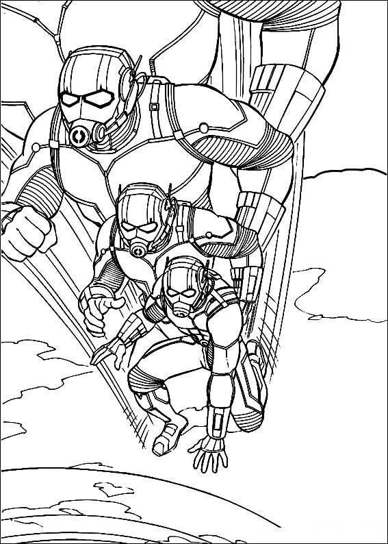 Desenho de Homem-Formiga (Ant-Man) para imprimir
