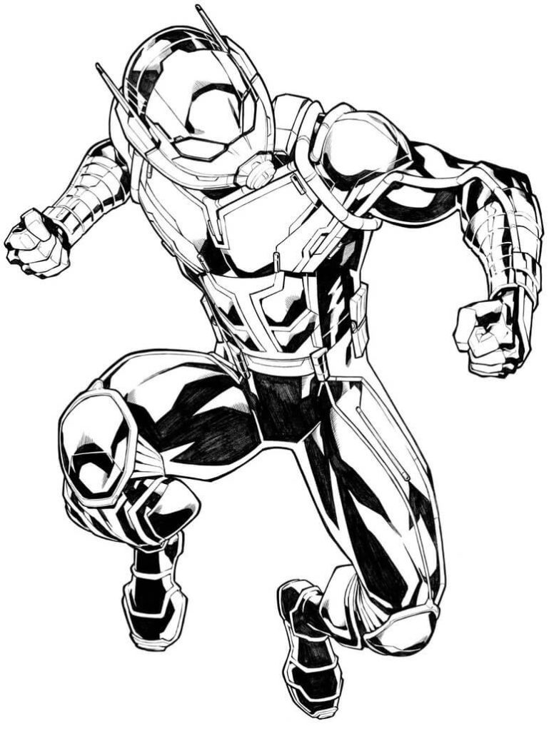 Desenho de Homem-Formiga (Ant-Man) para imprimir