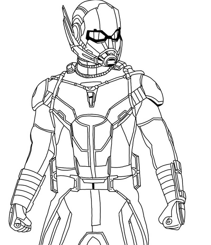 Desenho de Homem-Formiga (Ant-Man) para imprimir