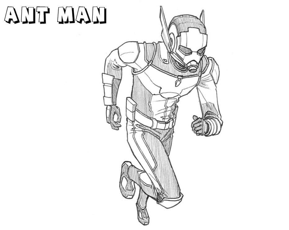 Desenho de Homem-Formiga (Ant-Man) para imprimir