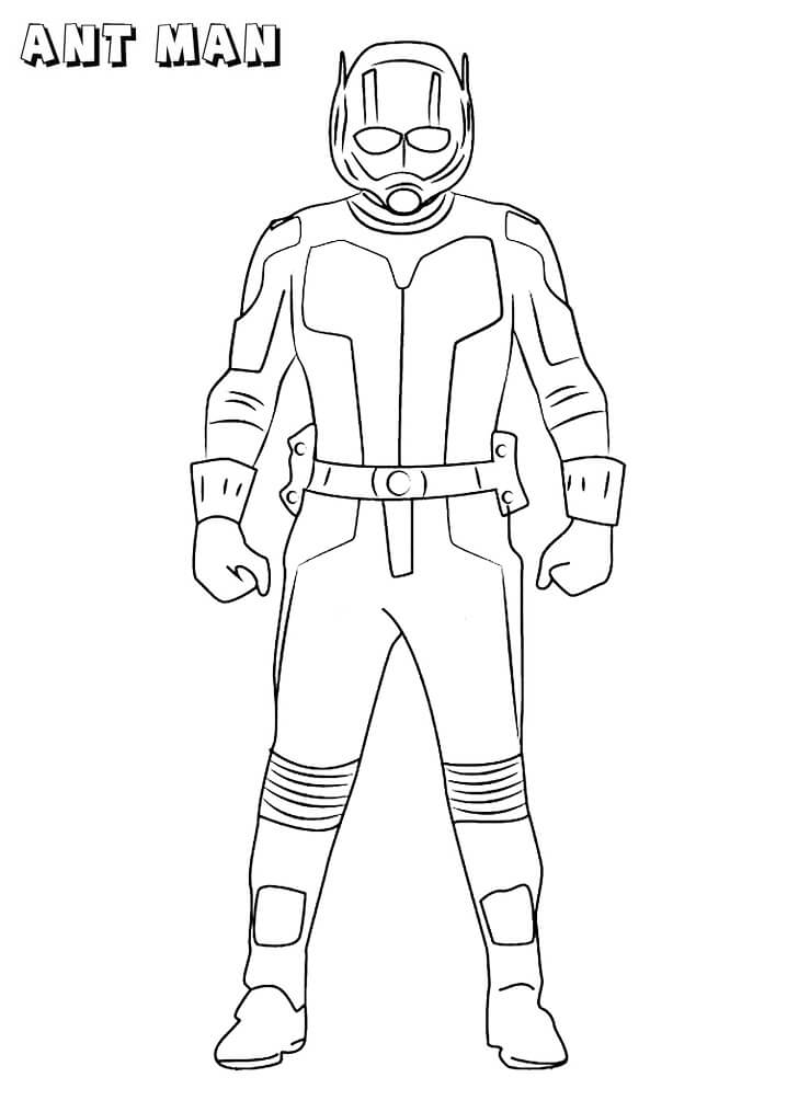 Desenho de Homem-Formiga (Ant-Man) para imprimir
