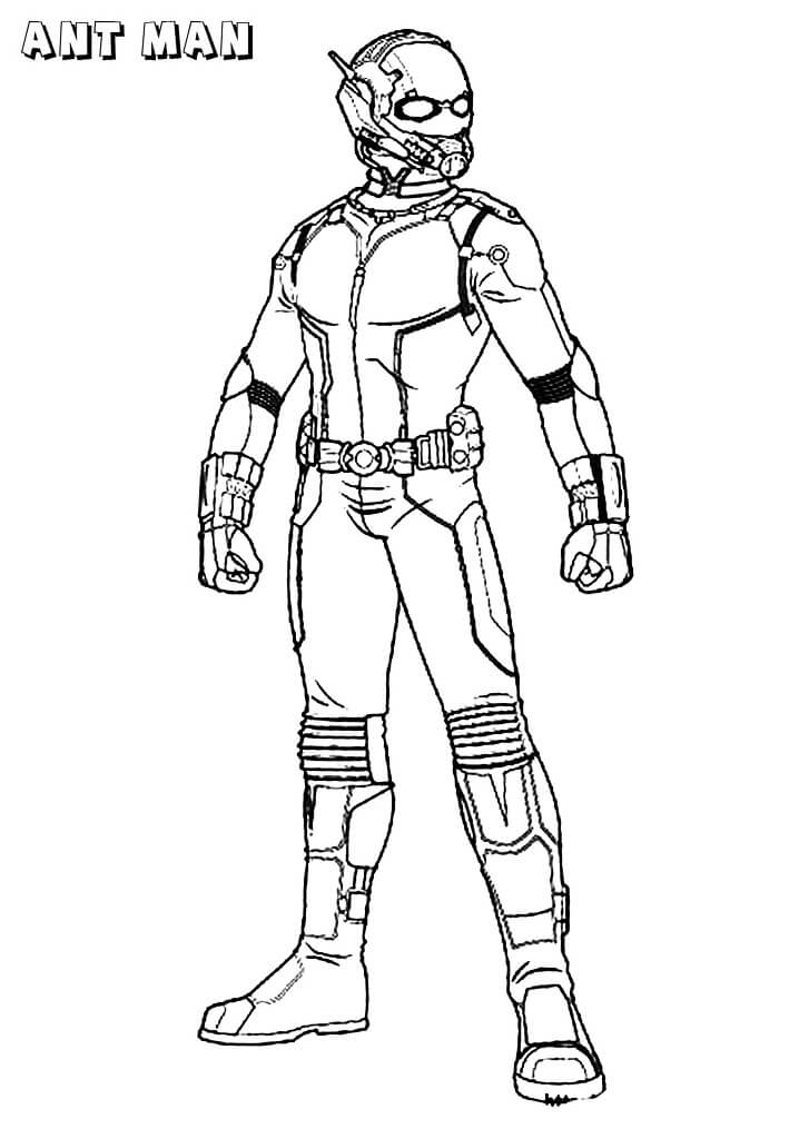 Desenho de Homem-Formiga (Ant-Man) para imprimir