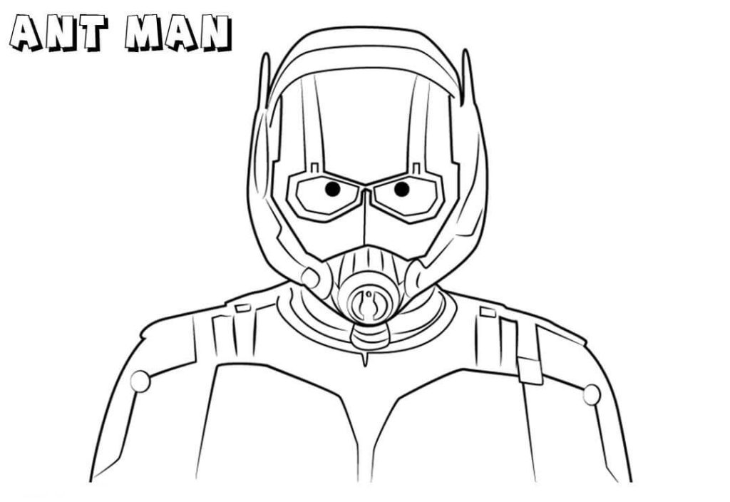Desenho de Homem-Formiga (Ant-Man) para imprimir