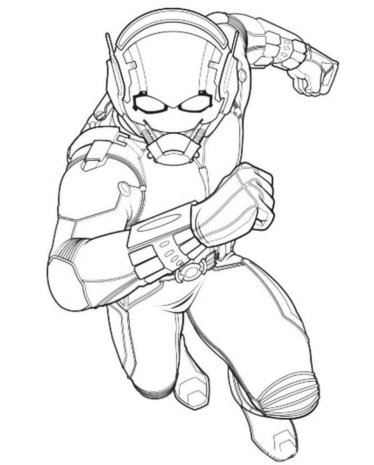 Desenho de Homem-Formiga (Ant-Man) para imprimir