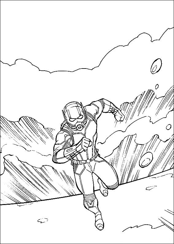 Desenho de Homem-Formiga (Ant-Man) para imprimir